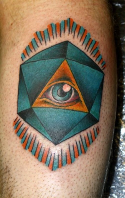 Illuminati Eye Tattoo On Sleeve